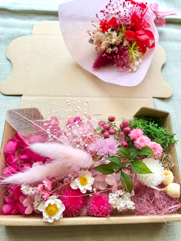 お姫様ピンク花材詰め合わせ 2枚目の画像