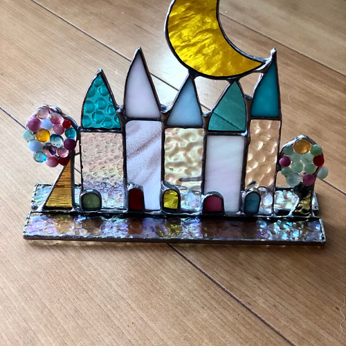 ✴︎新作✴︎オーロラHOUSEシリーズ 水色 ☆ステンドグラス