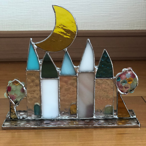 ✴︎新作✴︎オーロラHOUSEシリーズ 水色 ☆ステンドグラス