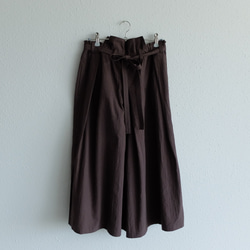 和服 | 袴褲 | 棉質水洗棕色 [男女通用均碼] 第1張的照片