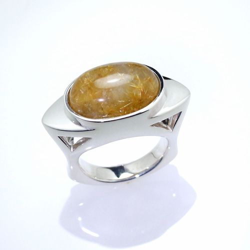 Sv925 フラワールチルクォーツリング 12.64ct 指輪・リング Atelier 
