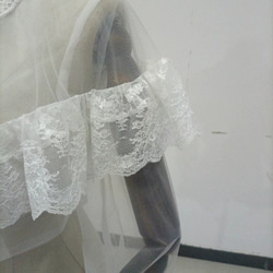 高質量！婚紗高領精緻花卉刺繡上衣波列羅婚禮新娘 第7張的照片