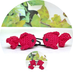 おばけちゃん ヘアゴム あみぐるみ ゴム交換可能〉おばけちゃん あみぐるみ ヘアゴム かぎ針編み 雑貨