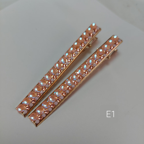 Maiさま❣️スワロフスキー　ヘアクリップ SWAROVSKI ヘアクリップ 80×22mm CA ミックスカラー