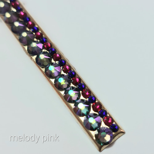 大人可愛い きらきらスワロフスキー ヘアクリップ サイド・おくれ毛