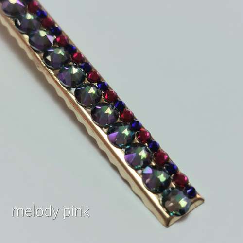 大人可愛い きらきらスワロフスキー ヘアクリップ サイド・おくれ毛