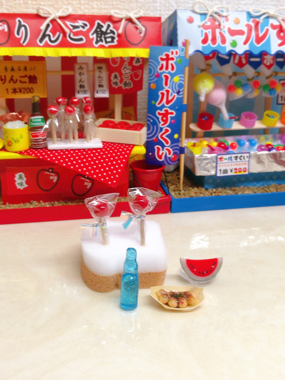 再販☆ミニチュアフード　夏祭りセット 4枚目の画像