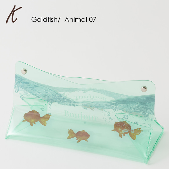 Jubilee ジュビリー クリアティッシュケース ビニール製 金魚