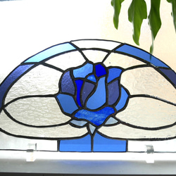 ✴︎:.｡蓮の壁掛け鏡♪ ステンドグラス ドレッサー・ミラー