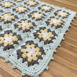 モチーフつなぎのマルチマット マルチカバー モチーフつなぎのインテリアマット かごカバー マルチカバー ドイリー