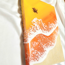 海のアートボード 波 海 レジン アート 夕日 サンセット ビーチ 5枚目の画像