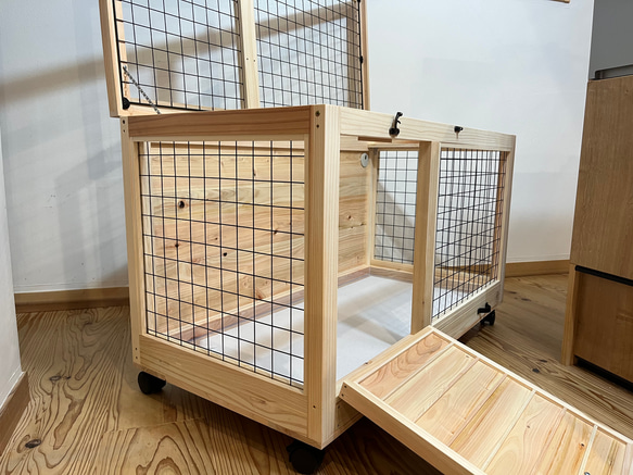 木製ケージ　ウサギ小屋　ネコの家　ペット小屋　サークル　動物　フェレット　チンチラ　屋外 