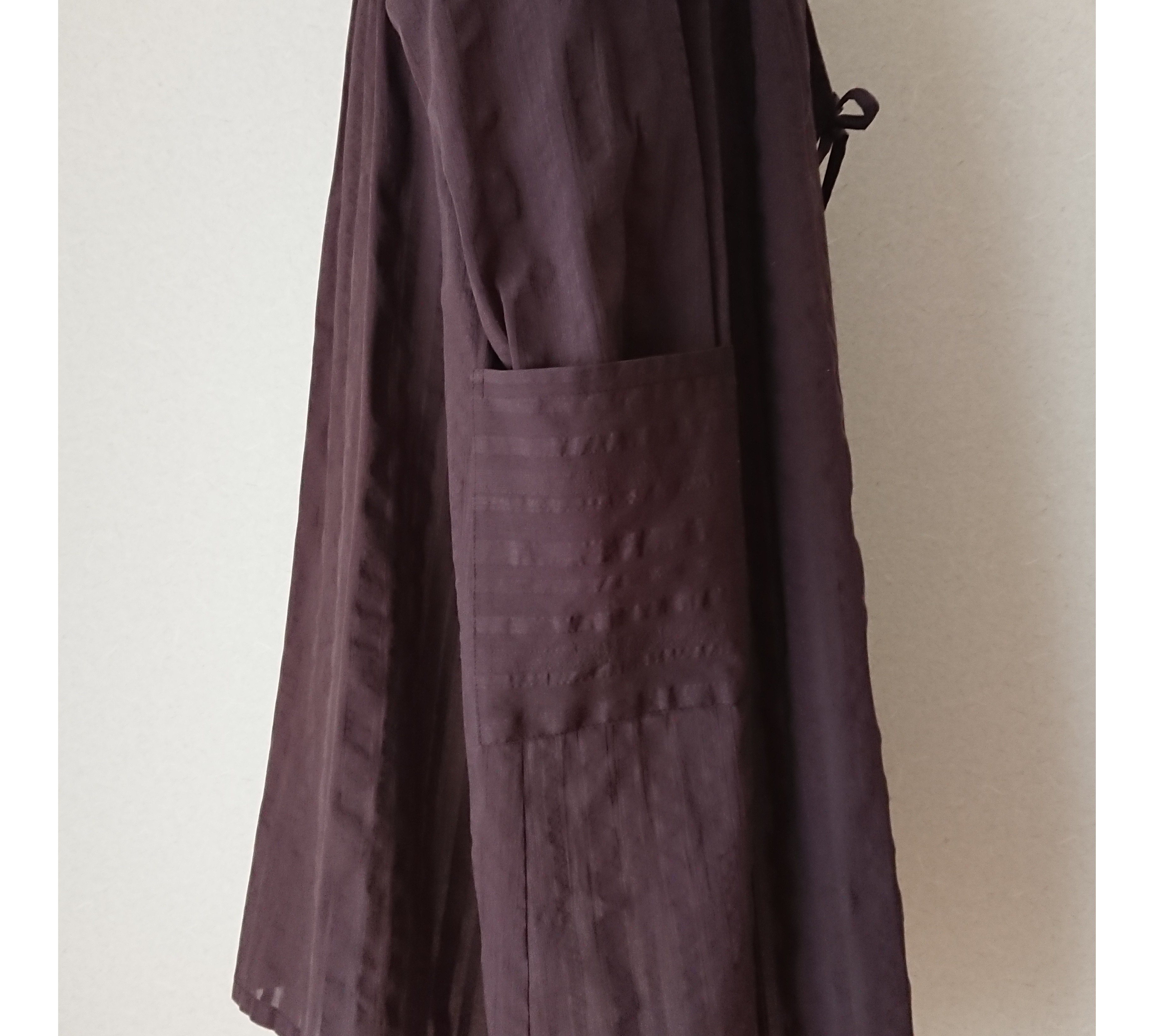 【40%off SALE】2WAYコットンサッカーストライプカシュクールワンピース