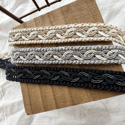 【50cm起】RCP-00763N 蕾絲花邊絲帶編織絲帶材質 第1張的照片