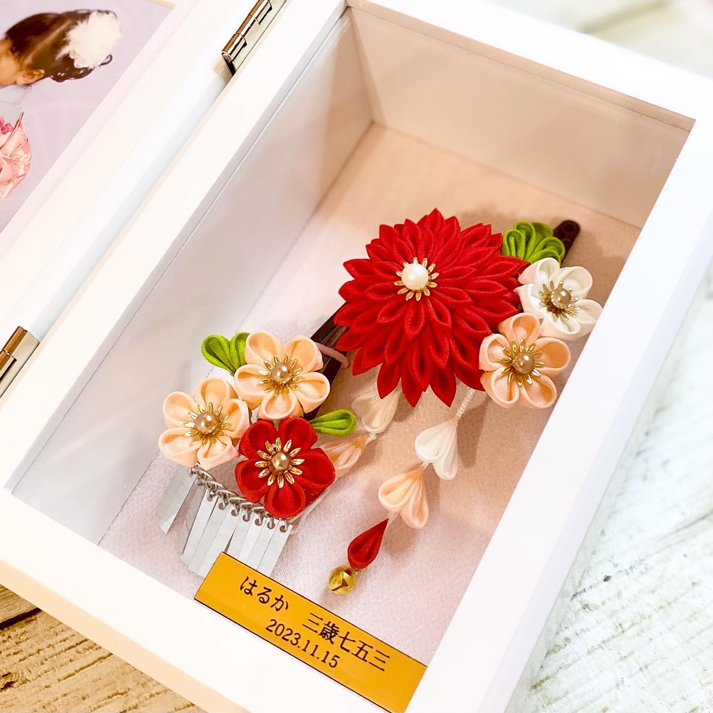 ☆髪飾り購入者限定☆思い出の髪飾りがフォトフレームに生まれ変わります！