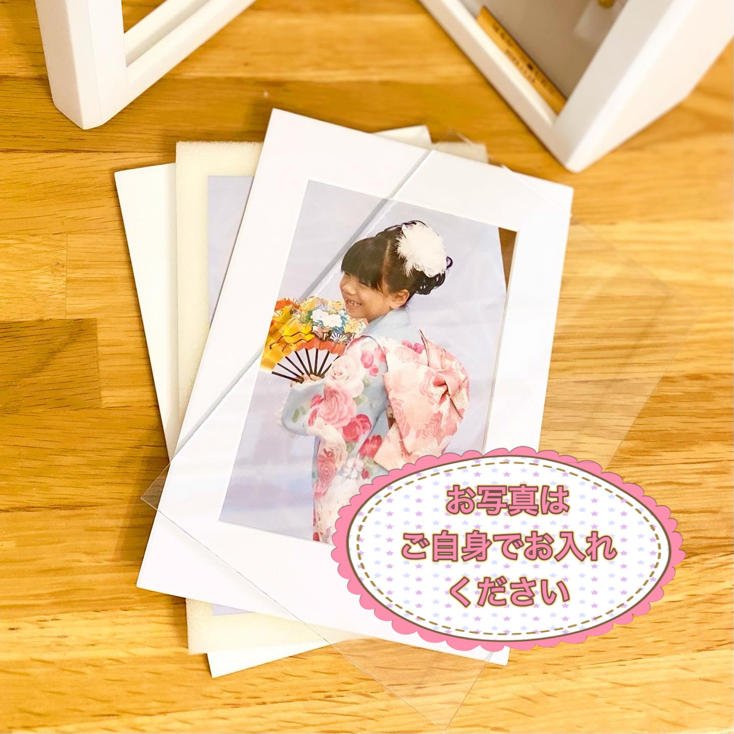 ☆髪飾り購入者限定☆思い出の髪飾りがフォトフレームに生まれ変わります！｜詳細画像