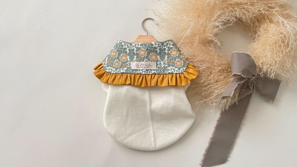 【犬服型紙】スクエアカラー・トップス 1枚目の画像