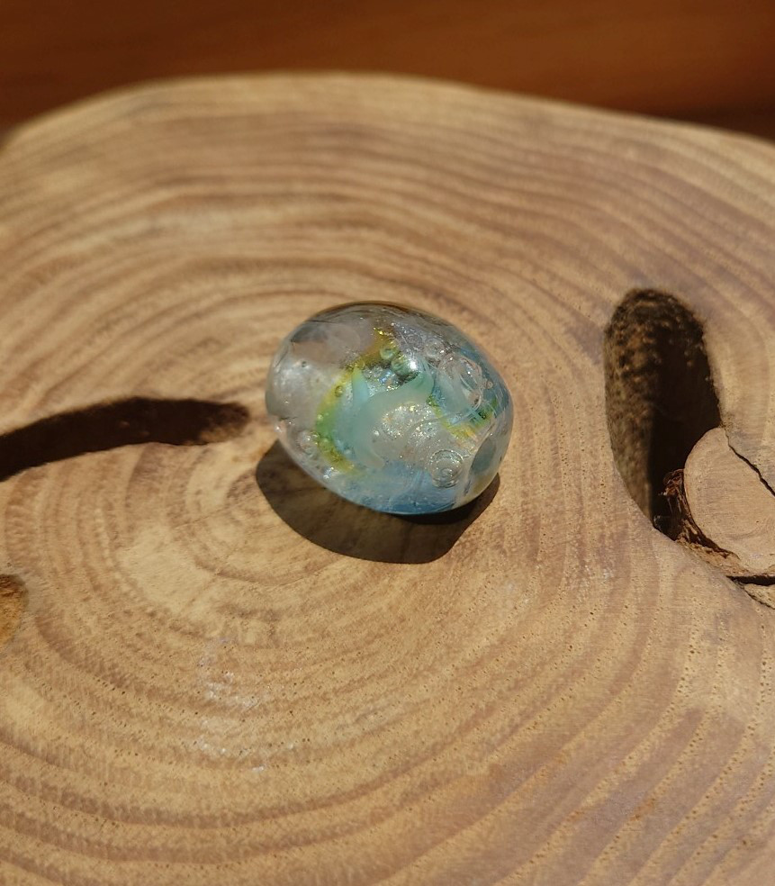 光と遊ぶ とんぼ玉 時の微睡 ピクシーダスト ガラス 陽光