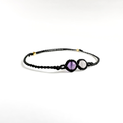 お揃い】選べる2人の誕生石ブレスレット 男女ペアセット * 花燭の誓い