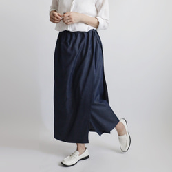 ＊初夏ＳＡＬＥ　　８５ｃｍ　ラップ 巻き スカート＆パンツ　甘織デニム　ナロースカートR18 8枚目の画像