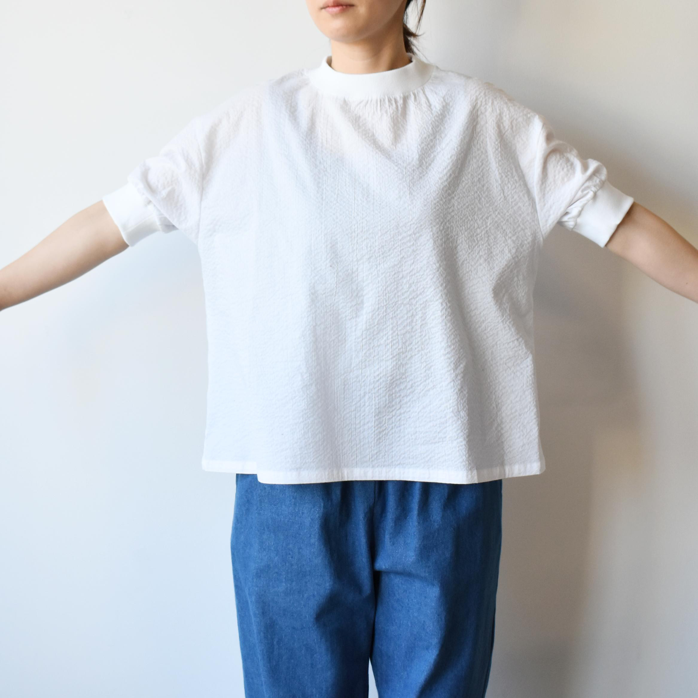 豊かな表情と質感の生地と快適な着用を実現したリブTシャツ【SOT233S】