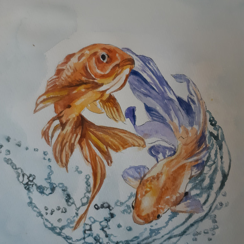 水彩画 金魚 絵画 makochin 通販 16267483|Creema(クリーマ) 水彩画 金魚 絵画 makochin 通販 16267483|Creema(クリーマ)