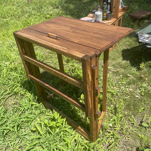 good wood kitchen- 折り畳み木製キッチンテーブル キャンプ good wood kitchen- 折り畳み木製キッチンテーブル キャンプ