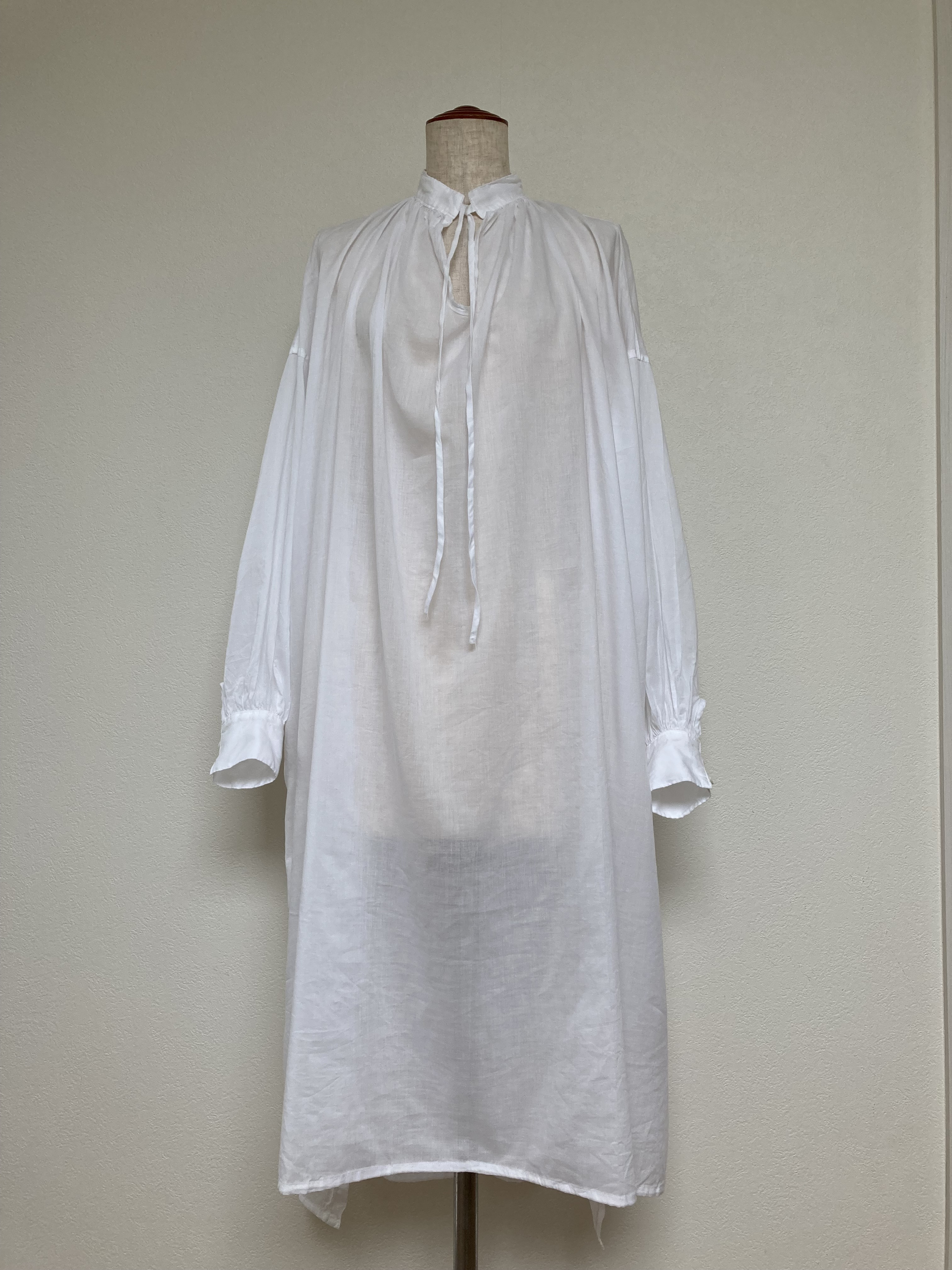 インド生地を使ったサラサラワンピース