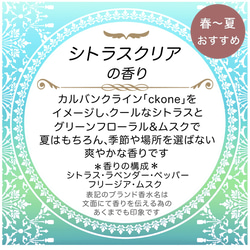 【送料無料】8個以上のご注文で文字入れ料無料☆吊るすポプリ虫よけ効果付《小サイズ・シトラスクリアの香り》 2枚目の画像