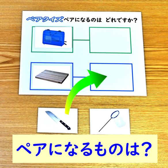 お店屋さんあそびセット　【名刺サイズ】　モンテッソーリにも　早期教育に　概念形成に　言葉の学習に 7枚目の画像