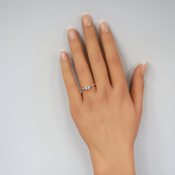 【婚約指輪】エンゲージリング セットリング ダイヤモンド モアサナイト モアッサナイト 上品 プロポーズ シリーズ008 7枚目の画像