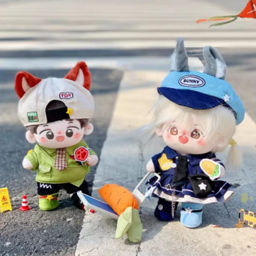 15/20cm着せ替えぬいぐるみ服 ジュディとニックセット 2種類 兎