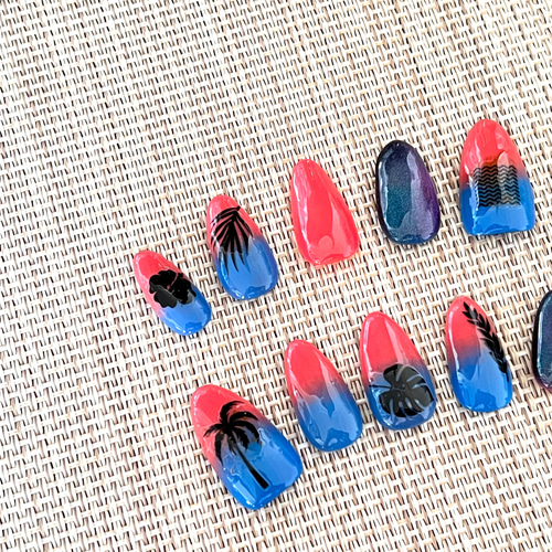都ネイルチップオーダー サイズオーダーネイルチップ 左右並び替え🆗の通販 by nail chip
