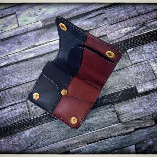 ◇限定品◇お札を折らず収納可能☆トラッカー ウォレット ミニ◇サドル  