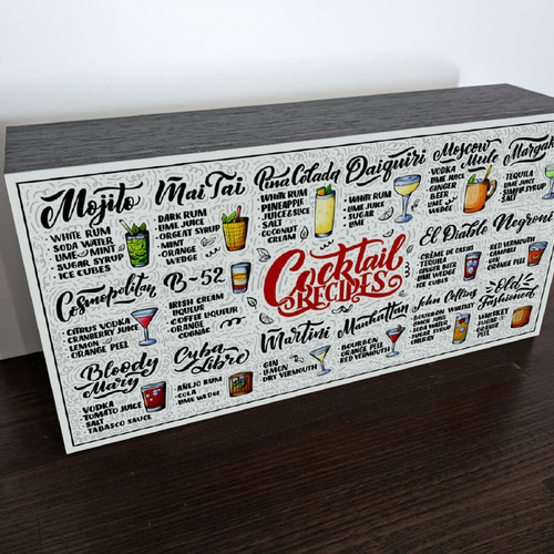 Lサイズ】カクテル レシピ カクテルバー パブ スナック 酒 パーティー 