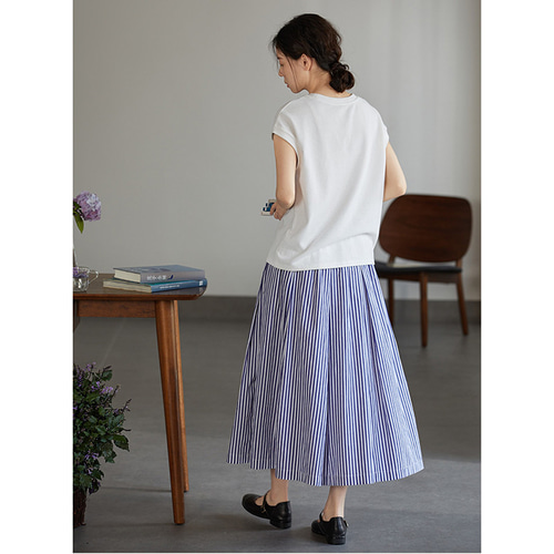 2024SSコムコム　ストライプスカート 2024SSコムコム ストライプスカート - メルカリ