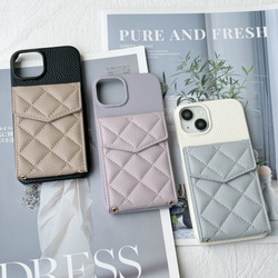 送関込【Harper & Blake】カード収納ミラー付スマホケース /草花 Harper & Blake】お洒落カード収納ミラー付スマホケース 植物