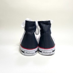 “白 x 啞光黑”雙色高幫運動鞋 (23.0cm/23.5cm/27.0cm) 第5張的照片