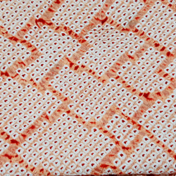 【ロング】ワンタッチ帯　くらわんローズ　オレンジ変形菱形文様3　浴衣帯　作り帯　 6枚目の画像