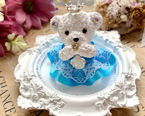 くま アロマストーン 豪華モノグラムドレス♡ くま アロマストーン 豪華モノグラムドレス♡