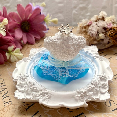 手染め薔薇ドレス くま アロマストーン