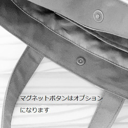 帆布のミニトート（ターコイズ×ネイビー） 6枚目の画像