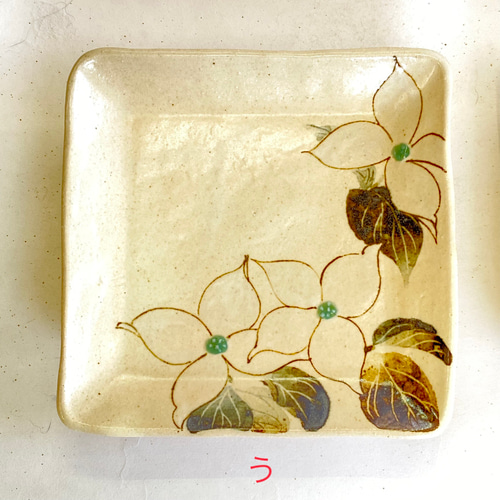 作家 増山文 輪花絵皿 6寸 鹿更紗｜作家もののうつわ通販 四季折