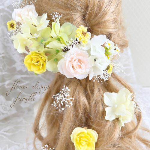 new.251.パープル系グラデカラー♡ツイン編みおろしヘア用ヘッド