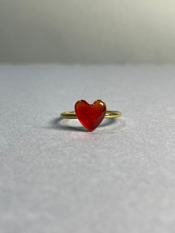 ハートなリング 赤 指輪・リング Mt.ONE 通販 16269178｜Creema