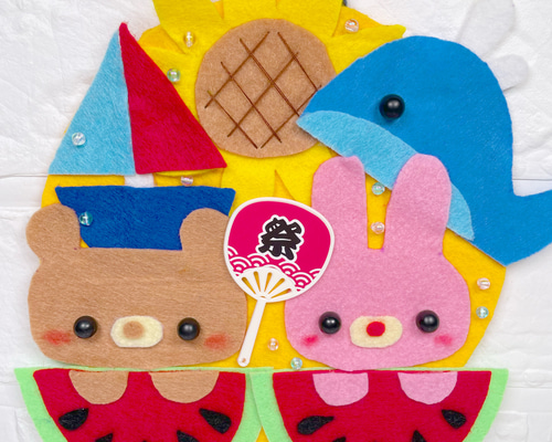 フェルトリース✽フェルト飾り✽専用 フェルトリース・フェルトフレーム飾り・専用 フェルトリース