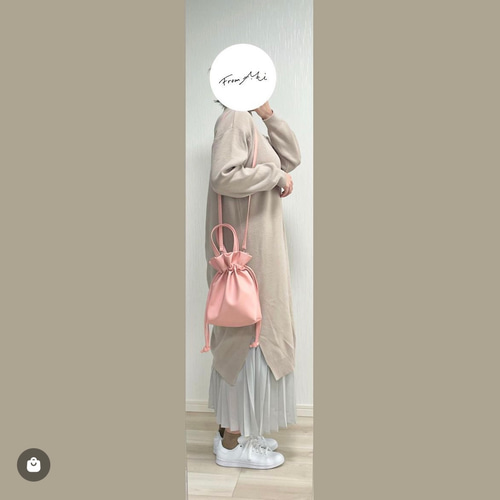 【オーダー品　2個口目】ペットボトルホルダー　巾着バッグ c6ee211504178562af66835f2a5567
