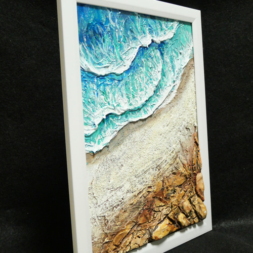 油絵 絵画 【岩場の砂浜】 油絵 絵画【岩場の砂浜】 絵画 HR 通販 16269440｜Creema