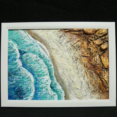 油絵 絵画 【岩場の砂浜】 油絵 絵画【岩場の砂浜】 絵画 HR 通販 16269440｜Creema
