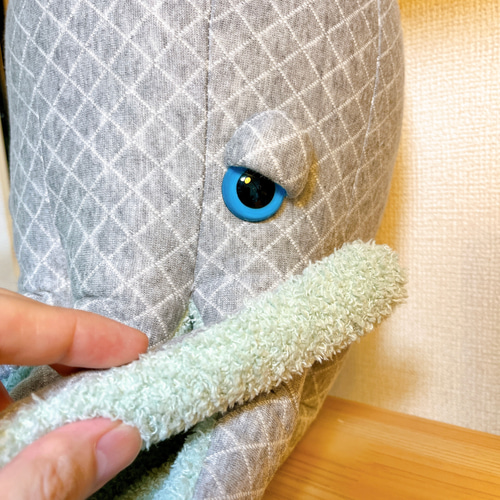 おねむのタコくんJr.(キルトグレー×ミントグリーン) おねむのタコくんJr.【キルトグレー×ミントグリーン